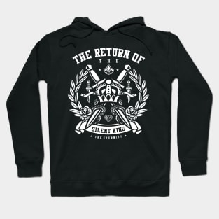 The Return Of The Silent King Swords And Crown Crest Hoodie